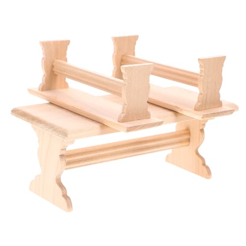 Supvox 1Satz Holzbank Set Für Puppenhaus Realistisches Tischmöbel Langlebiges Design Mikro Hausdekoration Holzbank Und Modell Bw Supvox 1Satz Holzbank Set Für Puppenhaus Realistisches Tischmöbel Langlebiges Design Mikro Hausdekoration Holzbank Und Modell Bw von Supvox