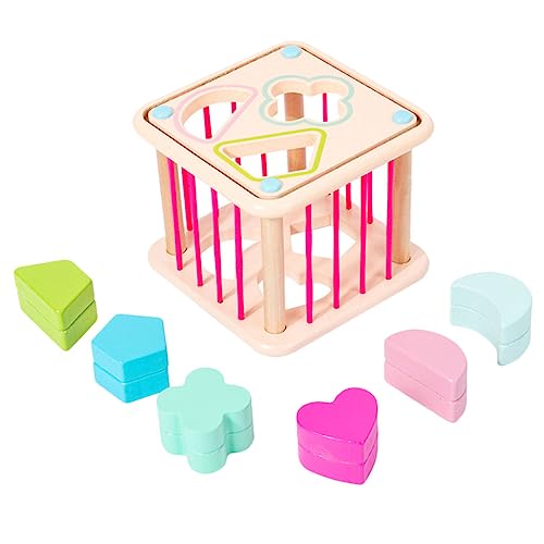 Supvox 1satz Holz Geometrie Formen Sortier Spielzeug Für Junge Mädchen Lustiges Lehrreiches Montessori Spielzeug Hand-Augen-koordination Und Konzentration von Supvox