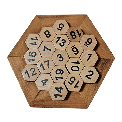 Supvox 1Satz Holznummer Puzzle Intelligentes Lernspielzeug Zur Kognitiven Entwicklung Für Pädagogisches Gehirnspielzeug Mit Sechsseitigem Design Für Kreatives Für Jungen von Supvox