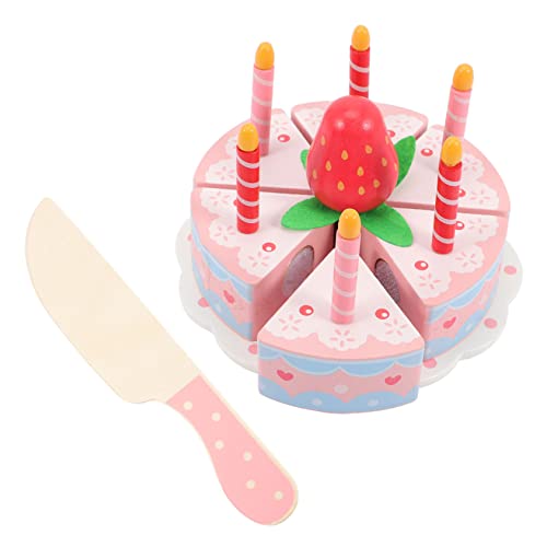 Supvox 1Satz Holzspielzeug Mit Simulation Geburtstagskuchen Kinderspielzeug Für Küchenschnitte Für Rollenspiele Und Partys Für Jungen Supvox 1Satz Holzspielzeug Mit Simulation Geburtstagskuchen Kinderspielzeug Für Küchenschnitte Für Rollenspiele Und Partys Für Jungen von Supvox