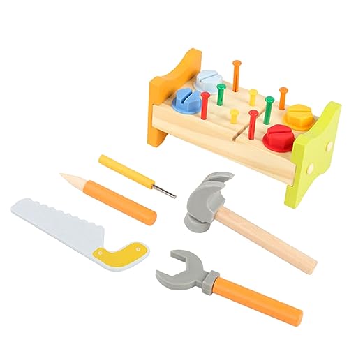 Supvox 1Satz Holzspielzeug für Kleinkinder Hämmerchen mit Klopfbank Lehrreiche Spielwerkbank für Junge Mädchen Fördert Motorik Spaß im Innenbereich Supvox 1Satz Holzspielzeug für Kleinkinder Hämmerchen mit Klopfbank Lehrreiche Spielwerkbank für Junge Mädchen Fördert Motorik Spaß im Innenbereich von Supvox