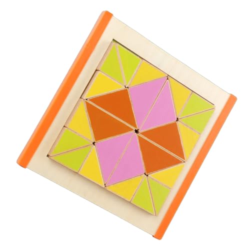 Supvox 1Satz Holzspielzeug für Lernspielzeug mit Bunten Holzblöcken zur Formenerkennung und Motorikförderung für Junge Mädchen und Kleinkinder Ab Jahr von Supvox