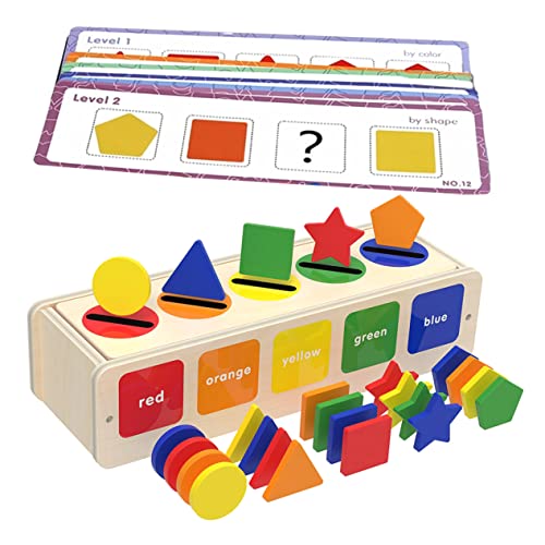 Supvox 1satz Holzspielzeug Montessori Zur Formklassifikation Sicheres Und Lehrreiches Spielzeug Für Kleinkinder Zur Entwicklung Von Feinmotorik Und Hand-Auge-koordination von Supvox