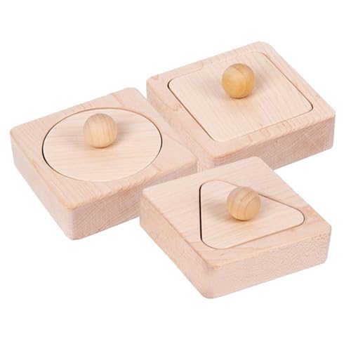 Supvox 1Satz Holzspielzeug mit Geometrischen Formen Kognitives Lernspielzeug für Kleinkinder Fördert Logisches und Räumliche Vorstellungskraft für Jungen und Ab von Supvox