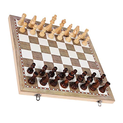 Supvox 1Satz Internationale Schachspiel Aus Holz Klappbares Schachbrett Lernspielzeug Für Erwachsene Schachliebhaber Und Reisen Supvox 1Satz Internationale Schachspiel Aus Holz Klappbares Schachbrett Lernspielzeug Für Erwachsene Schachliebhaber Und Reisen von Supvox