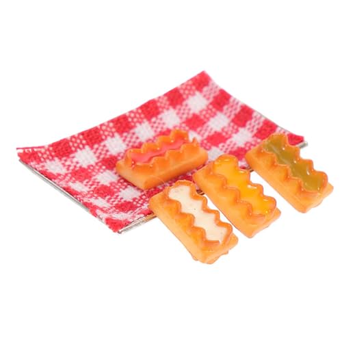 Supvox Realistische Mini-Kekse 12 Miniatur- -Ornamente Für Die Puppenhaus-Kollektion Zufällige Farbe von Supvox