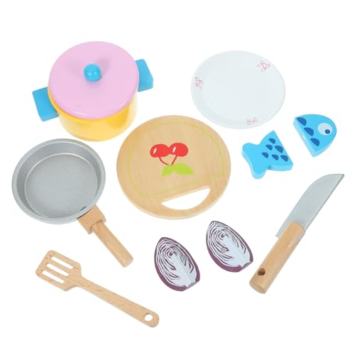 Supvox 1Satz Kochgeschirr Set Für Küchenspielset Mit Realistischem Design Zubehör Für Rollenspiele Kindergeschenk Für Kleinkinder Und Vorschulkinder Teiliges von Supvox