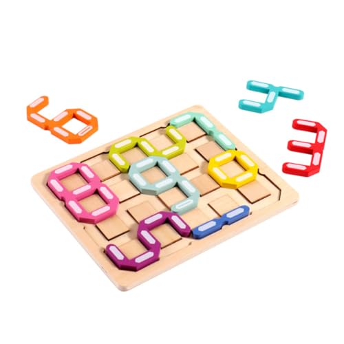 Supvox 1Satz Kreatives Puzzle für Pädagogisches Lernspiel mit Bunten Blöcken für Entwicklung Sicher und Langlebig von Supvox
