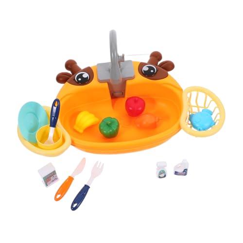 Supvox 1Satz Küchen Spüle mit Fließendem Wasser für Kleinkinder Lernspielzeug für Rollenspiele Wasserspaß für Stabil und Langlebig Montessori von Supvox