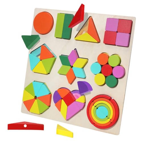 Supvox 1Satz Lernformpuzzle Aus Holz Für Pädagogisches Kreativität Und Kognitiven Fähigkeiten Für Kleinkinder Ab Jahr Farbenfrohe Formfarbenblöcke Supvox 1Satz Lernformpuzzle Aus Holz Für Pädagogisches Kreativität Und Kognitiven Fähigkeiten Für Kleinkinder Ab Jahr Farbenfrohe Formfarbenblöcke von Supvox