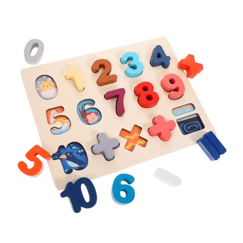 Supvox 1Satz Mathematik Lernspielzeug Puzzlespielzeug Zur Frühen Bildung Für Matching Puzzle Für Jungen Und Pädagogisches Für Kleinkinder von Supvox