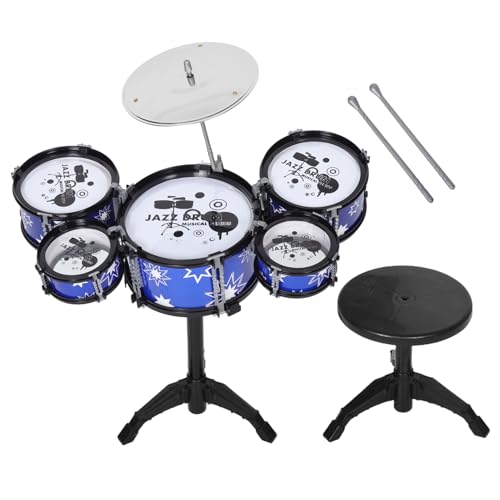 Supvox 1Satz Mini Jazz Trommel Set für Kleinkinder Realistisches Teilige Schlagzeug aus Robustem für Musikförderung und Eltern Junge Mädchen Interaktion von Supvox