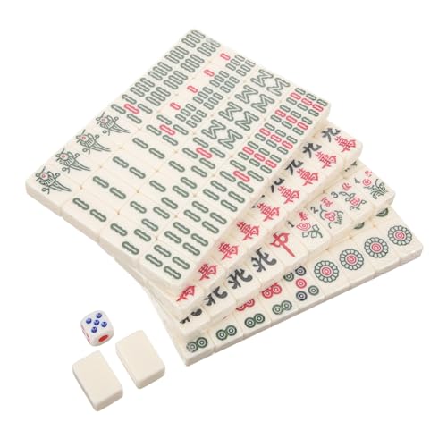 Supvox 1Satz Mini Mahjong Set Tragbares Chinesisches Mahjong Für Unterwegs Einfaches Und Unterhaltsames Für Freunde Und Familie Supvox 1Satz Mini Mahjong Set Tragbares Chinesisches Mahjong Für Unterwegs Einfaches Und Unterhaltsames Für Freunde Und Familie von Supvox