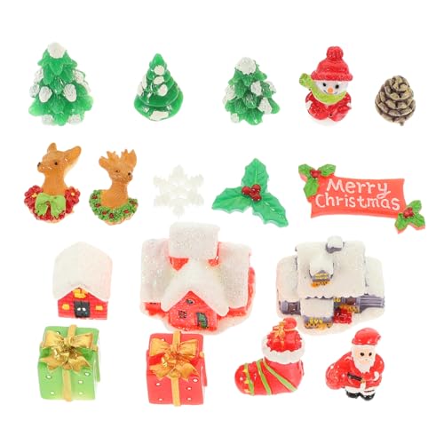 Supvox 1Satz Mini Weihnachtsornamente Teiliges Harz Figuren Für Weihnachtsdekoration Für Puppenhaus Tischdeko Und Mikroszenen Langlebig Und Vielseitig Kombinierbar von Supvox