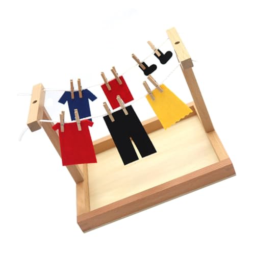 Supvox 1Satz Montessori Holzspielzeug Lernspielzeug Für Kleidung Aufhängen Langlebig Für Kreatives Und Frühe Bildung Jungen Supvox 1Satz Montessori Holzspielzeug Lernspielzeug Für Kleidung Aufhängen Langlebig Für Kreatives Und Frühe Bildung Jungen von Supvox