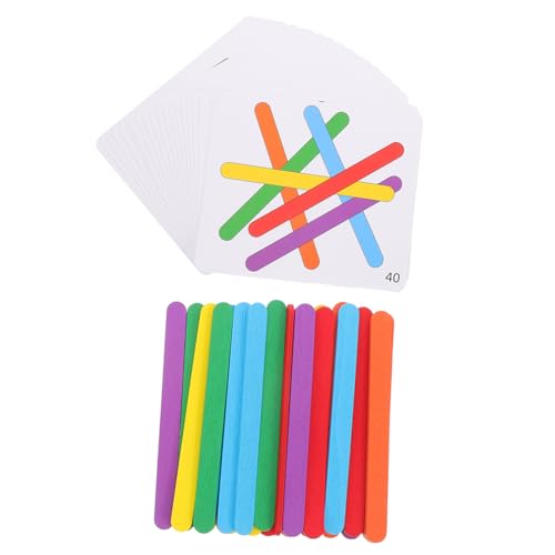 Supvox 1Satz Montessori Holzspielzeug mit Mehrfarbigen Logikstäben für Fördert Kreatives und Motorische Fähigkeiten Lernspiel für Kleinkinder Jahren Supvox 1Satz Montessori Holzspielzeug mit Mehrfarbigen Logikstäben für Fördert Kreatives und Motorische Fähigkeiten Lernspiel für Kleinkinder Jahren von Supvox