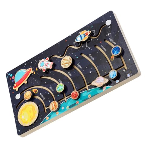 Supvox 1Satz Montessori Sonnensystem Puzzle für Holzspielzeug Feinmotorik Logischem und Kreativität für Vorschule und Weltraumaktivitäten Supvox 1Satz Montessori Sonnensystem Puzzle für Holzspielzeug Feinmotorik Logischem und Kreativität für Vorschule und Weltraumaktivitäten von Supvox