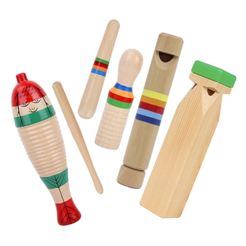 Supvox 1Satz Musikinstrumente für Teiliges Holzspielzeug mit Fischfrosch Schaber Zugpfeife und Klangröhren Lernspielzeug für Kleinkinder Musikalischen Früherziehung Supvox 1Satz Musikinstrumente für Teiliges Holzspielzeug mit Fischfrosch Schaber Zugpfeife und Klangröhren Lernspielzeug für Kleinkinder Musikalischen Früherziehung von Supvox