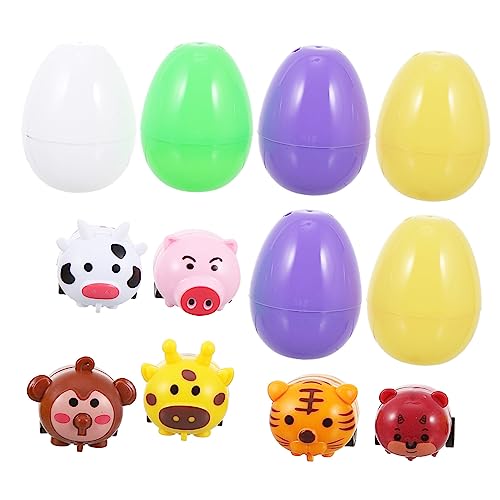 Supvox 1Satz Ostereier Teiliges DIY Ostereier Boxen Mit Tierwagen Und Bunten Eiern Ostergeschenk Für Perfektes Für Ostereiersuche Und Kreative Dekoration von Supvox