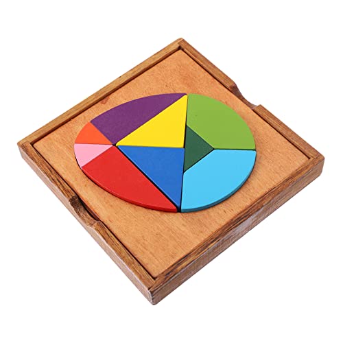 Supvox 1Satz Pädagogisches Tangram Puzzle Holzspielzeug Für Kreatives Lernspielzeug Kognitiven Und Motorischen Fähigkeiten Für Kleinkinder von Supvox