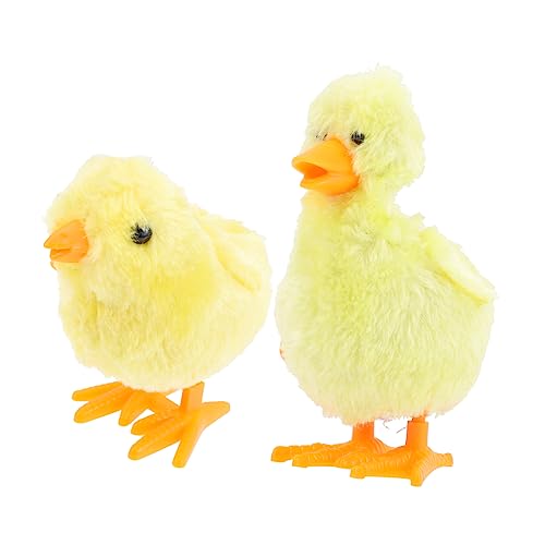 Supvox 1Satz Plüsch Aufziehspielzeug Teiliges Mit Wind Up Küken Und Kleiner Ente Für Zufällige Farben Für Dekoration Und Zu Ostern Kuscheltiere von Supvox