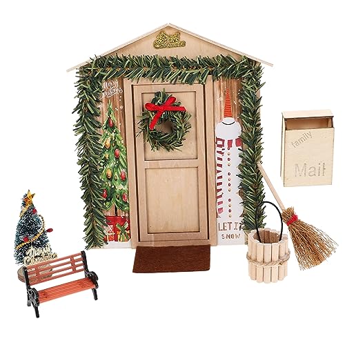 Supvox 1Satz Puppenhaus Holztür Dekoration Für Weihnachtsatmosphäre Für DIY Puppenhaus Szenen Und Heimdekoration Natürlichem Holzton Supvox 1Satz Puppenhaus Holztür Dekoration Für Weihnachtsatmosphäre Für DIY Puppenhaus Szenen Und Heimdekoration Natürlichem Holzton von Supvox
