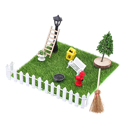 Supvox 1Satz Puppenhaus Mini Garten Landschaftsmodell Mit Verschiedenen Accessoires Für Kreative Miniaturgestaltung Und Puppenhaus Deko Für Feegarten Und Bastelprojekte von Supvox