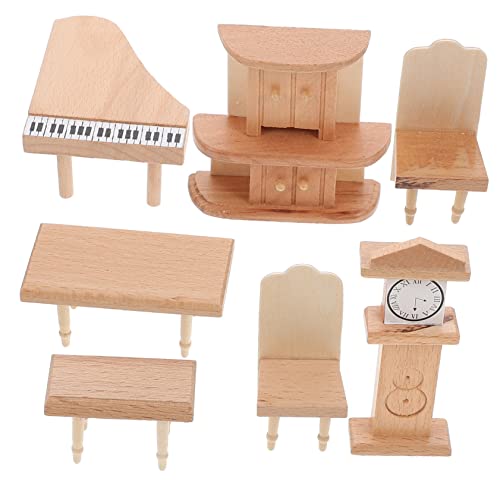 Supvox 1Satz Puppenhaus Möbel Aus Holz Teiliges Für Enthält Piano Uhr Bücherregal Für Kreative DIY Spielumgebungen Supvox 1Satz Puppenhaus Möbel Aus Holz Teiliges Für Enthält Piano Uhr Bücherregal Für Kreative DIY Spielumgebungen von Supvox