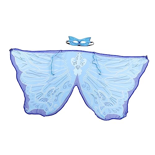 Supvox 1Satz Schmetterlingsflügelschal Für Kostüm Mit Maske Für Halloween Karneval Cosplay Und Bühnenaufführungen Leuchtende Schmetterlingsflügel Und Cape Supvox 1Satz Schmetterlingsflügelschal Für Kostüm Mit Maske Für Halloween Karneval Cosplay Und Bühnenaufführungen Leuchtende Schmetterlingsflügel Und Cape von Supvox