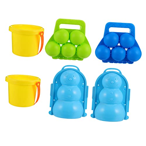 Supvox 1Satz Schneespielzeug Für Teiliges Mit Schneeballclips Schneemannformen Und Schneeeimern Robustes Kunststoffmaterial Für Unvergessliche Schneeballschlachten Supvox 1Satz Schneespielzeug Für Teiliges Mit Schneeballclips Schneemannformen Und Schneeeimern Robustes Kunststoffmaterial Für Unvergessliche Schneeballschlachten von Supvox