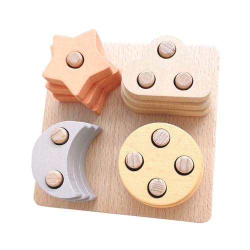 Supvox 1Satz Stapelbare Holzspielzeuge Für Kleinkinder Montessori Zur Formen Und Farbensortierung Blöcke Für Jahre Stern Mond Und Design Supvox 1Satz Stapelbare Holzspielzeuge Für Kleinkinder Montessori Zur Formen Und Farbensortierung Blöcke Für Jahre Stern Mond Und Design von Supvox