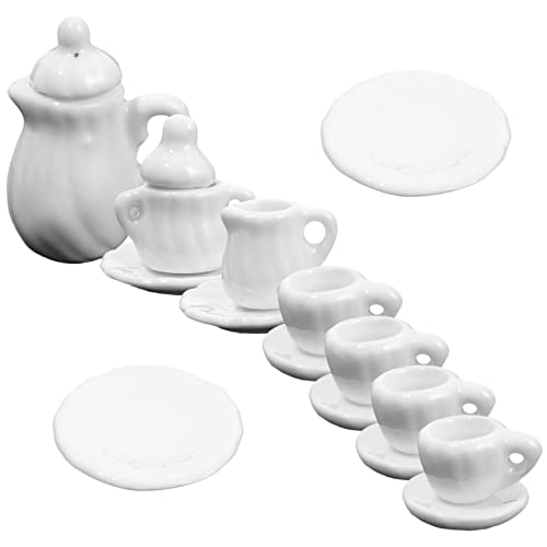 Supvox 1Satz Tee Set für Puppenhaus Weißes Teeservice für Szenen und Küchenzubehör für Dekoration und Kreative Spielwelten Supvox 1Satz Tee Set für Puppenhaus Weißes Teeservice für Szenen und Küchenzubehör für Dekoration und Kreative Spielwelten von Supvox