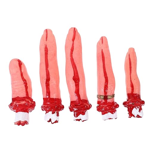 Supvox 1Satz Teiliges Blutige Finger Halloween Requisiten Realistische Halloween Dekoration Für Spukhaus Gruselige Kostüm Accessoires Für Halloween Partys von Supvox