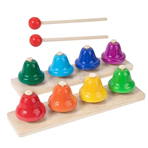Supvox 1Satz Teiliges Glockenspielzeug Musikalische Desktop Drücken Glocken Für Frühe Bildung Percussion Instrument Für Kleinkinder Und Vorschulkinder von Supvox