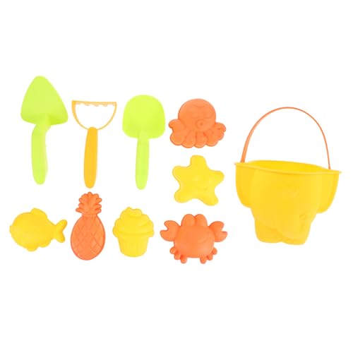 Supvox 1Satz Teiliges Sandspielzeug Set für Tragbares Strandspielset mit Eimer für Kreative Spiele Am Strand Sandkasten Farben Zufällig von Supvox