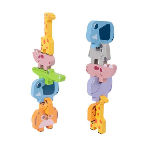 Supvox 1Satz Tierische Stapelspielzeuge Für Lernspielzeug Aus Holz Mit Balancierblöcken Für Kleinkinder Fördert Hand Auge Koordination Und Kreativität Für Frühkindliche Supvox 1Satz Tierische Stapelspielzeuge Für Lernspielzeug Aus Holz Mit Balancierblöcken Für Kleinkinder Fördert Hand Auge Koordination Und Kreativität Für Frühkindliche von Supvox