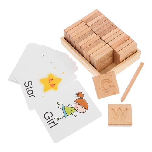 Supvox 1Satz Vorschul Lernspielzeug Für Buchstabieren Mit Buchstabenspielzeug Doppelseitige Buchstabenmaltafel Mit Aufbewahrungsbox Für Vorschulalter Fördert von Supvox