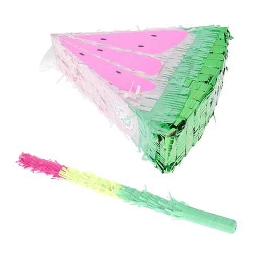 Supvox 1Satz Wassermelonen Pinata Für Kindergeburtstage Sommer Party Dekoration Gefüllt Mit Süßigkeiten Pinata Stick Kreative Design Für Unvergessliche Feiern von Supvox