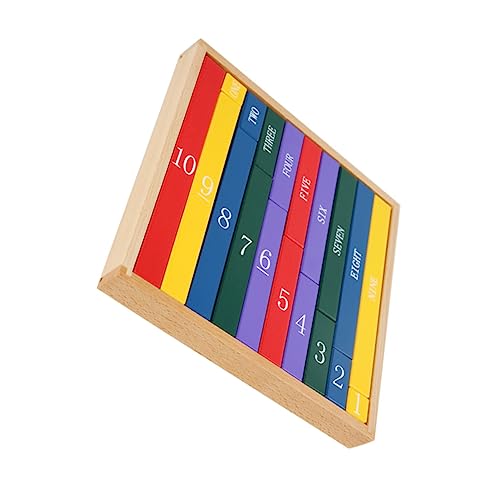 Supvox 1Stück Bausteine Für Holzspielzeug Zur Frühen Bildung Und Sicher Für Montessori Lernumgebungen Fördert Zahlenverständnis Kreativität von Supvox