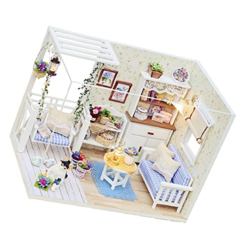 Supvox 1Stück DIY Kreatives für Handgemachtes Cottage Modell Fördert Kreatives Rollenspiel Sicheres Holzspielzeug für Altersgruppen Supvox 1Stück DIY Kreatives für Handgemachtes Cottage Modell Fördert Kreatives Rollenspiel Sicheres Holzspielzeug für Altersgruppen von Supvox