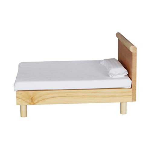 Supvox 1Stück Doppelbett Modell für Puppenhaus Zubehör Realistische Nachbildung Perfektes Schlafzimmer Accessoire für DIY Miniaturhäuser und Puppenmöbel Supvox 1Stück Doppelbett Modell für Puppenhaus Zubehör Realistische Nachbildung Perfektes Schlafzimmer Accessoire für DIY Miniaturhäuser und Puppenmöbel von Supvox