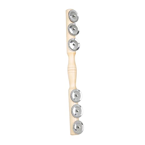Supvox 1Stück Einzelnes Jingle Bell Stick Holzpercussion Instrument Für Musikalischer Fähigkeiten Entwicklung Von Rhythmusgefühl von Supvox