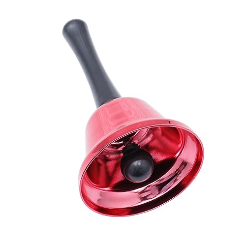 Supvox 1Stück Metall Handglocke Robuste Handglocke Rot Für Musikinstrument Und Percussion Für Bildung Und Kreative Aktivitäten von Supvox
