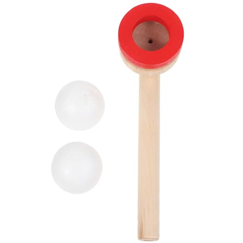 Supvox 1Stück Schwebender Ball Blasgerät Aus Holz Interaktives Für Fördert Gedächtnis Und Motorische Fähigkeiten Für Partys Und Familienaktivitäten Spaß Beim Balancieren von Supvox