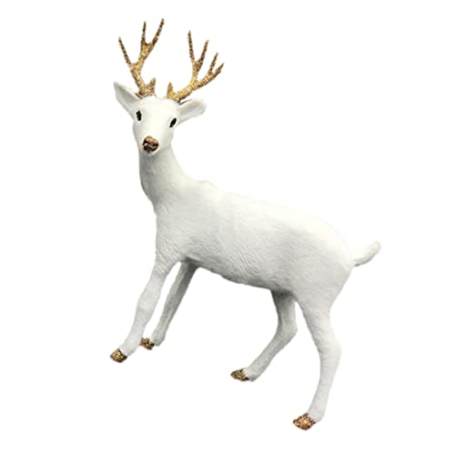 Supvox 1Stück Simulation Rentier Statische Hirsch Dekoration Für Desktop Und Weihnachtsdeko Langlebiges Kinderspielzeug Und Geschenkidee von Supvox
