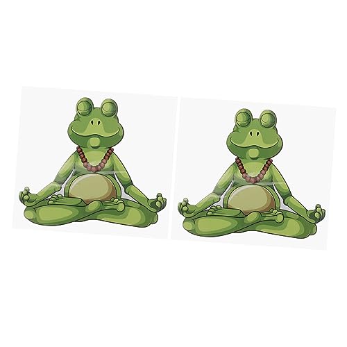 Supvox 2 Blätter Kleine Frosch Aufkleber Selbstklebend Scrapbooking Sticker für Tagebücher und DIY Bastelprojekte Witzige Dekoration für Notizbücher Laptops Geschenkverpackungen von Supvox