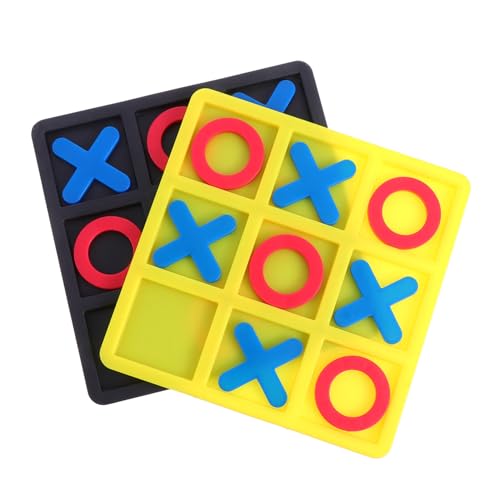 Supvox 2 Boxen Xo Schach Familienspiele Jumbo Spiel Kleines Tic Toe Taktiles Tic Toe Familienbrettspiel Partyspiele Spiel Für Senioren Puzzlespielzeug Umweltfreundlicher Harzkunststoff von Supvox
