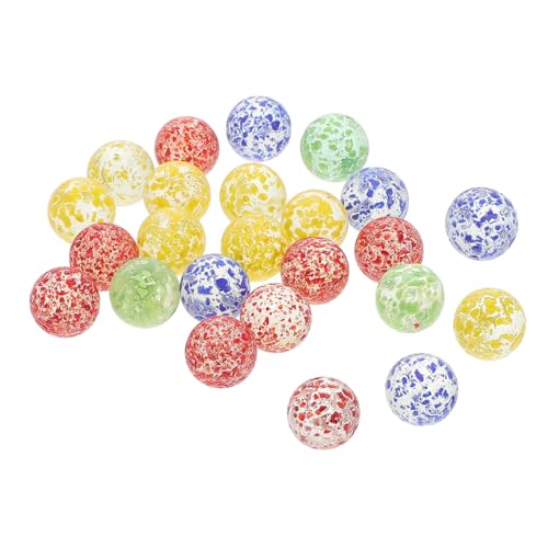 Supvox 2 Glas Marmorspielzeug Ornamente Aqua Bunt Murmeln Für Fisch Dekorationen Marmorkugel Murmelspiel Glaskugeln Murmelschießspiele Ersatzbälle Vase -füllstoff von Supvox