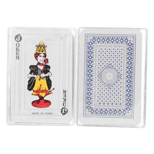 Supvox 2 Kartons Kartenspiel Mini schmucklos Poker klein Luxus Reisekartenspiele Kartenspielzeug Karten Partykartenspiele für Erwachsene Reisespiel Papier von Supvox