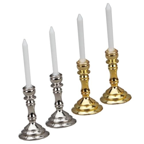 Supvox 2 Paare Zubehör für Puppenhäuser Miniatures puppenstubenmöbel Geschenkeidee Present Ideas Weiß Sich verjüngter Kerzenhalter Mini- -Requisiten Miniatur-Kerzenhaltermodell Legierung Supvox 2 Paare Zubehör für Puppenhäuser Miniatures puppenstubenmöbel Geschenkeidee Present Ideas Weiß Sich verjüngter Kerzenhalter Mini- -Requisiten Miniatur-Kerzenhaltermodell Legierung von Supvox